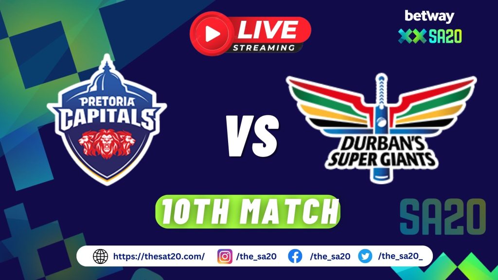 Pretoria Capitals vs Durban Super Giants Live Score (2)