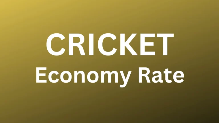 Cricket Economy Rate Calculator 2023