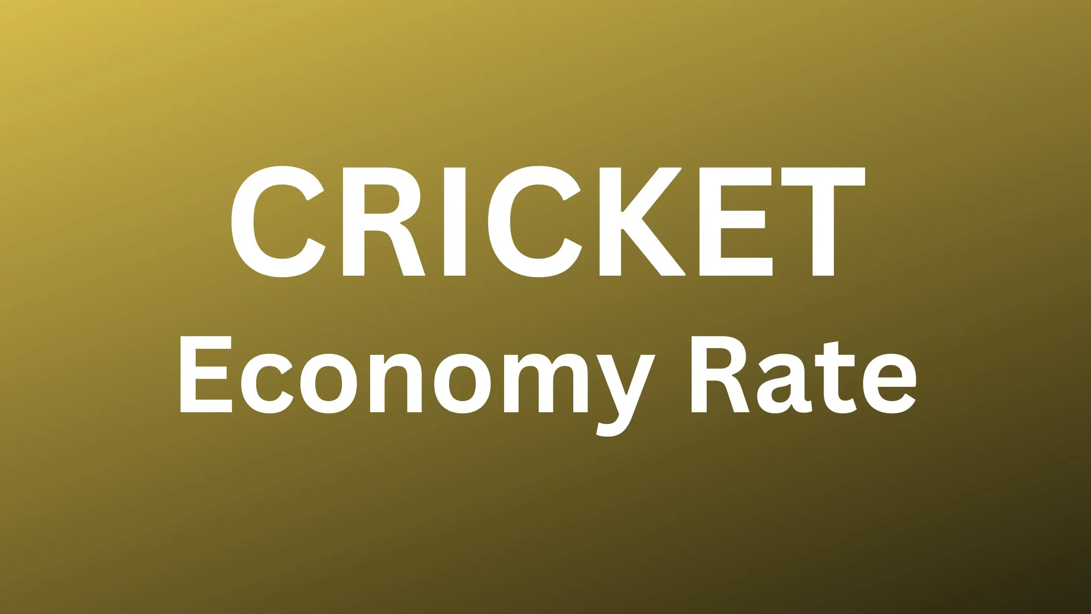 cricket economy rate calculator