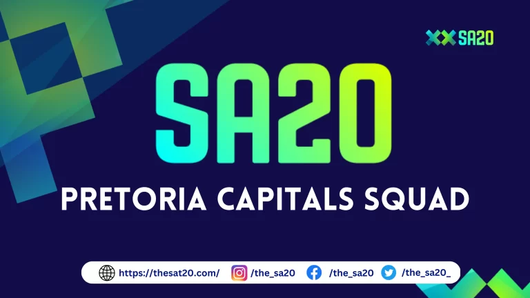 Pretoria Capitals Squad for SA20 2024 – Complete Squad List
