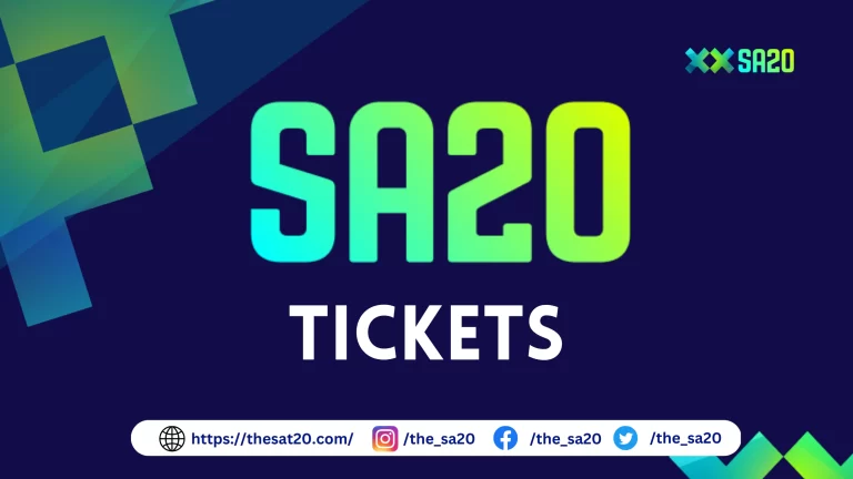 SA20 Tickets 2024 – Enclosures, Rules, Terms & Conditions