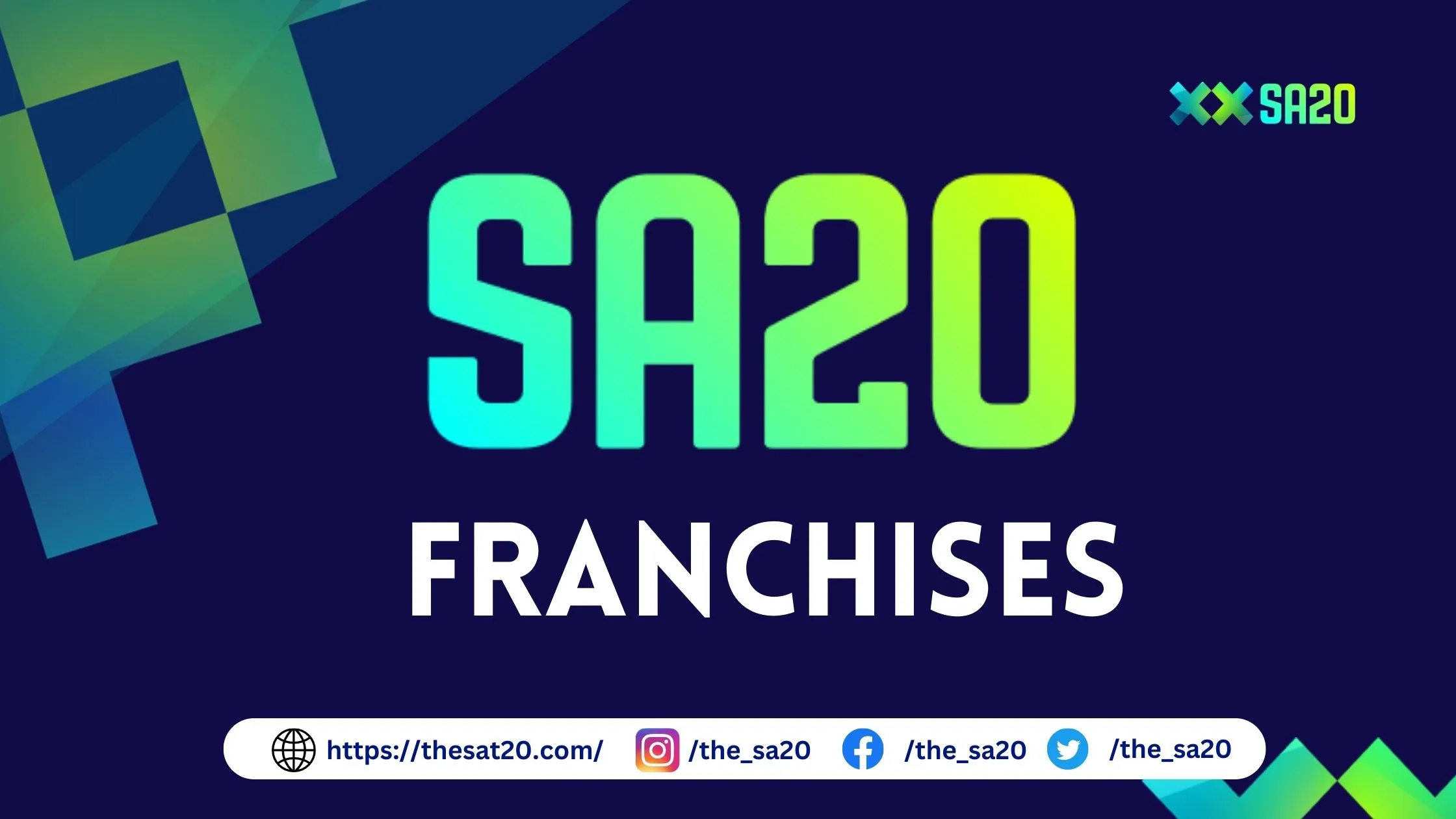 sa20 franchises