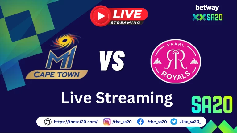 MI Cape Town vs Paarl Royals | Live Score, Playing 11, Prediction and Weather Forecast