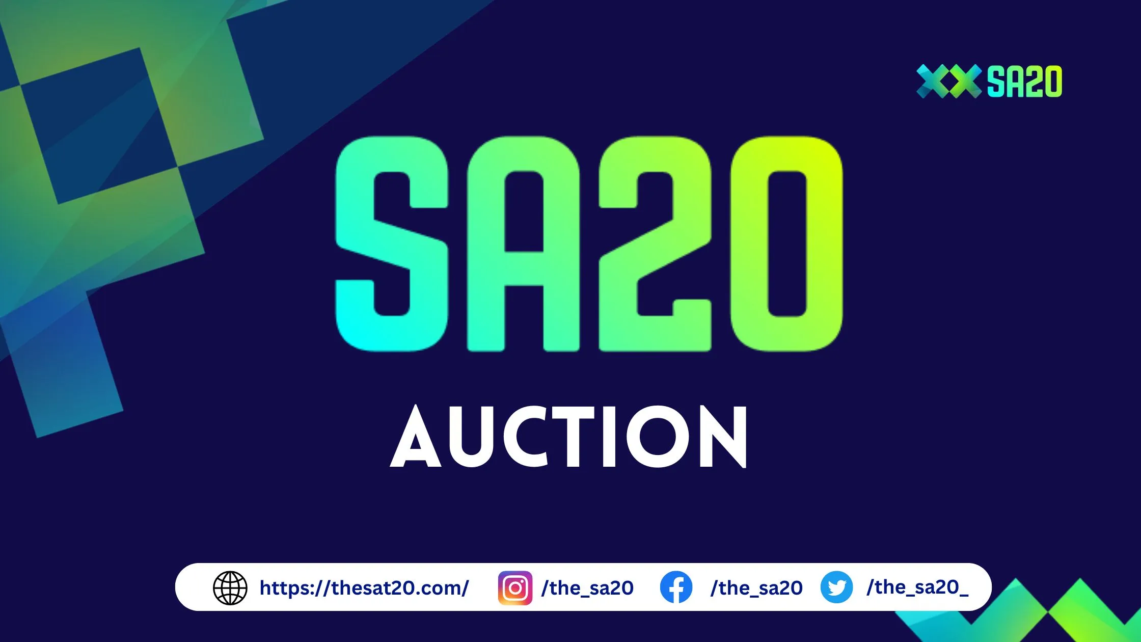 SA20 Auction