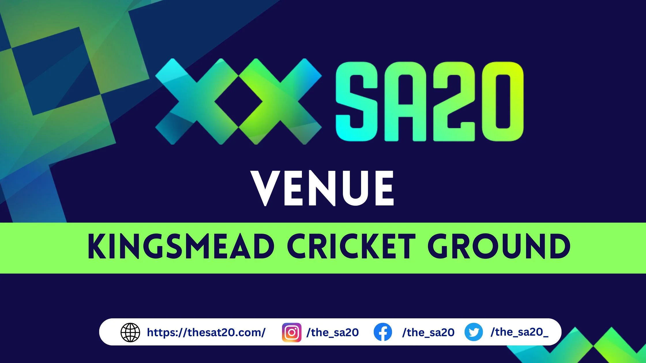 Kingsmead Cricket Ground Venue for sa20