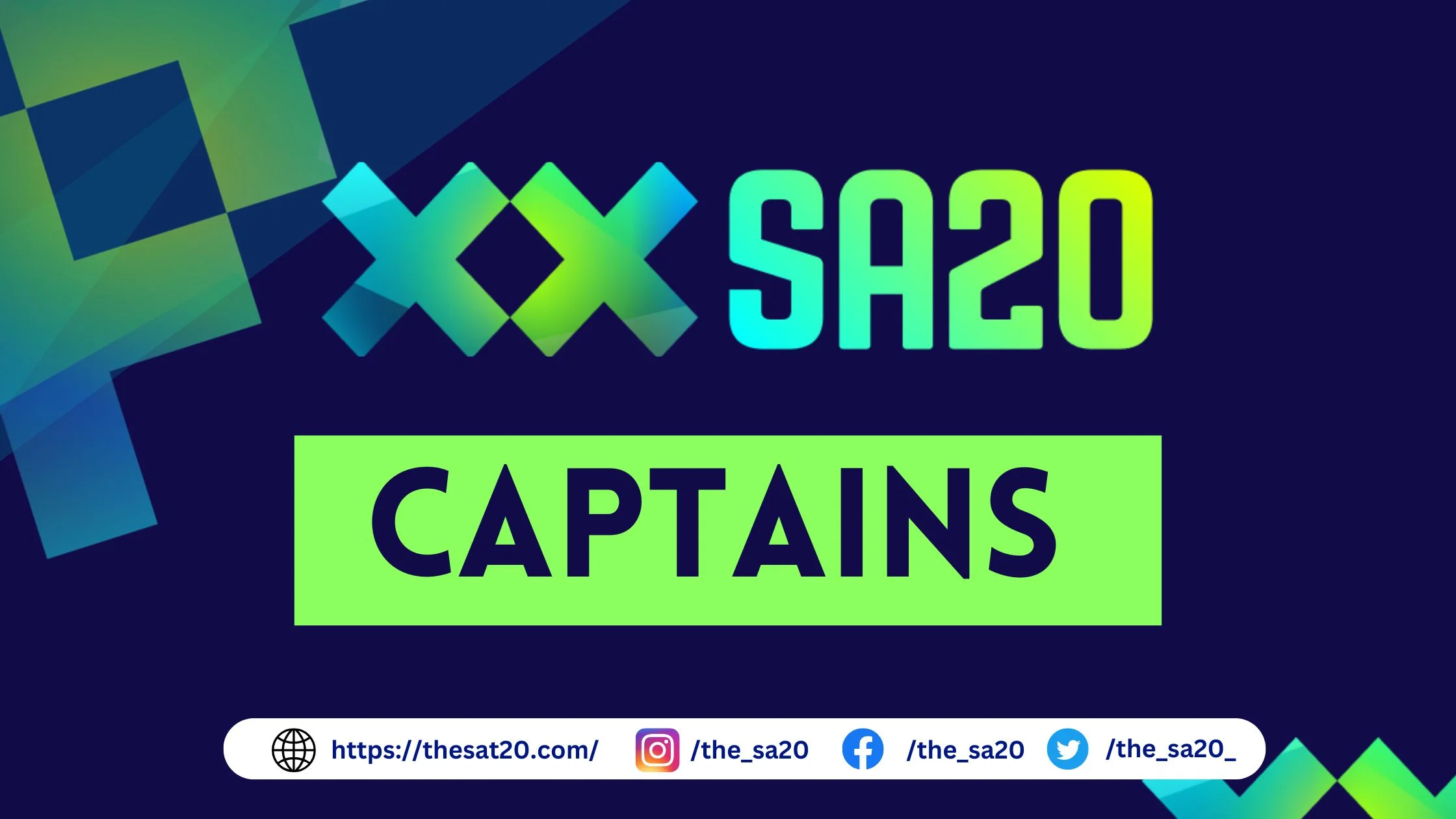 SA20 Captains