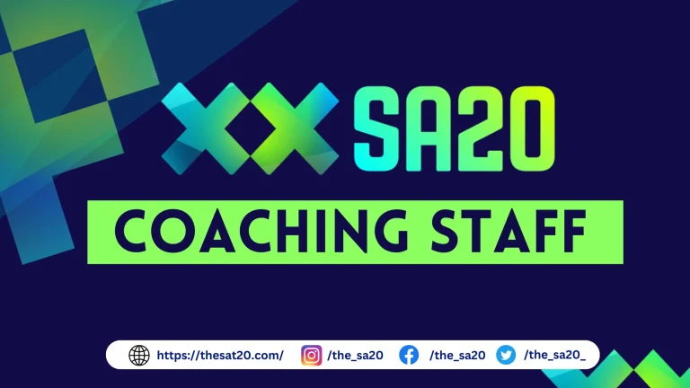 SA20 Coaching Staff